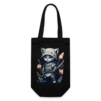 Un combattant invincible : Ninja Cat - Sac à bouteille - noir - Devant