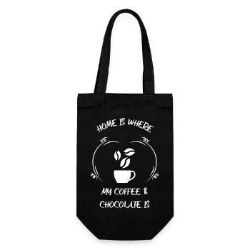 Café, expresso, café et chocolat - Sac à bouteille - noir - Devant