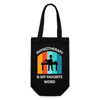 Physiothérapeute Cadeau humoristique disant drôle - Sac à bouteille - noir - Devant