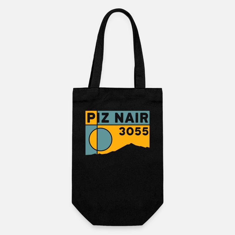 Piz Nair - Geschenkbeutel für Flaschen - Schwarz