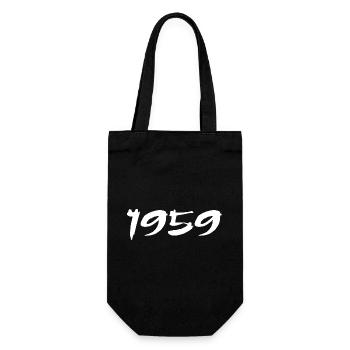 1959 Geschenk zum 66. Jubiläum 1959 Retro 1959 - Geschenkbeutel für Flaschen - Schwarz - Vorne