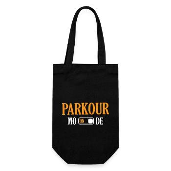 Parkour - Geschenkbeutel für Flaschen - Schwarz - Vorne