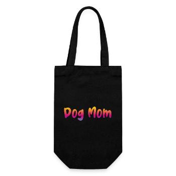 Maman chien - Sac à bouteille - noir - Devant
