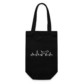 Chien d’arrêt anglais Heartbeat ECG Propriétaire de chien - Sac à bouteille - noir - Devant