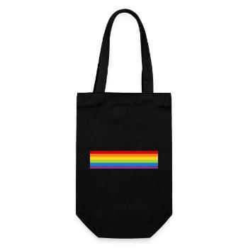 LGBT Pride Flag CSD Rainbow Flag Pride Month - Gift Bag for Bottles - black - Front