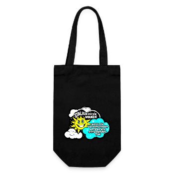 Les harceleurs sont comme des nuages... - Sac à bouteille - noir - Devant