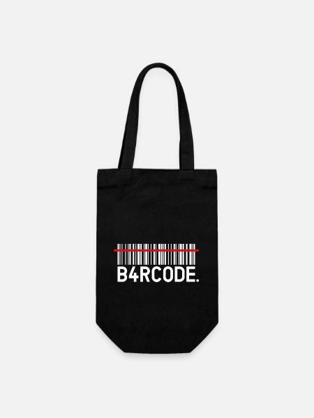 B4RCODE. Scan - Geschenkbeutel für Flaschen - Schwarz