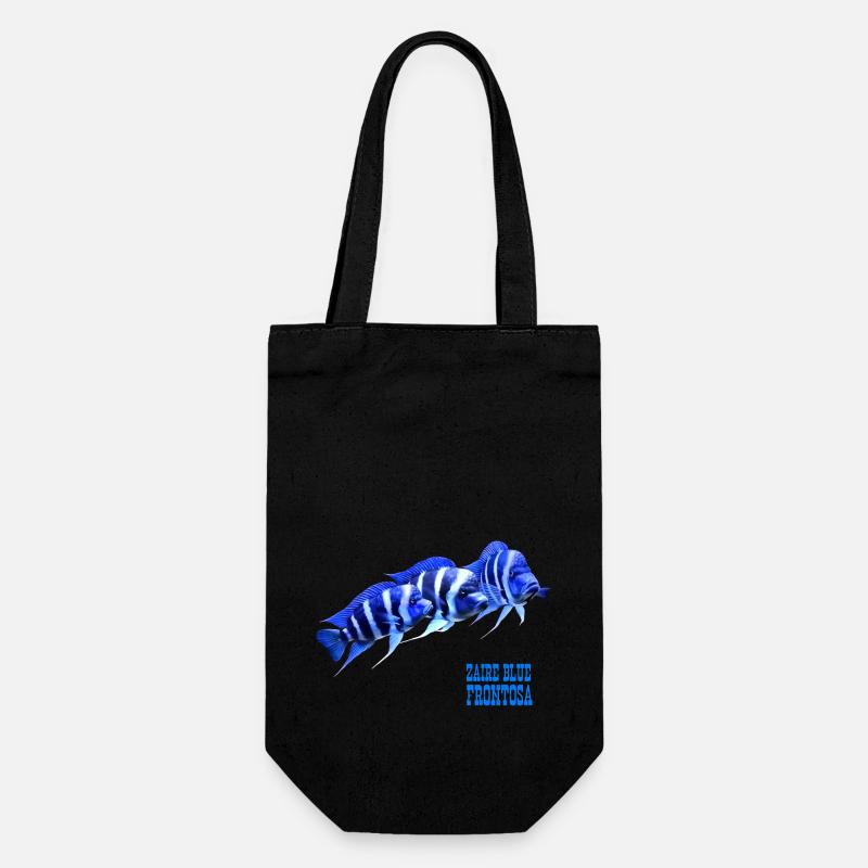 FRONTOSA BLUE ZAÏRE - AQUARIOPHILE FRONTOSA CICHLIDÉ - Sac à bouteille - noir
