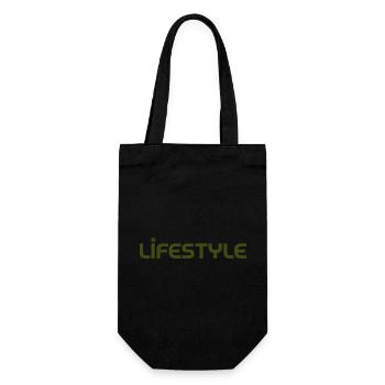Lifestyle font design street fashion - Geschenkbeutel für Flaschen - Schwarz - Vorne
