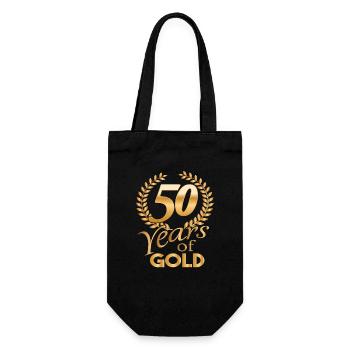 Années d'or chemise 50 années d'or - Sac à bouteille - noir - Devant
