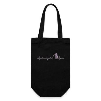 Idées cadeaux Curling Heartbeat - Sac à bouteille - noir - Devant