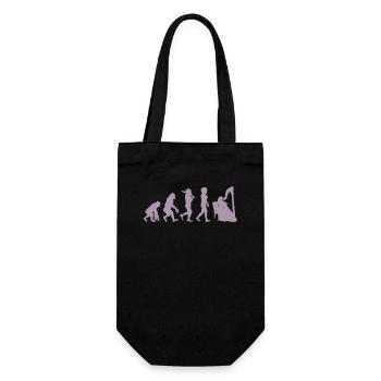 Music Harp Evolution for Women black - Gift Bag for Bottles - black - Front