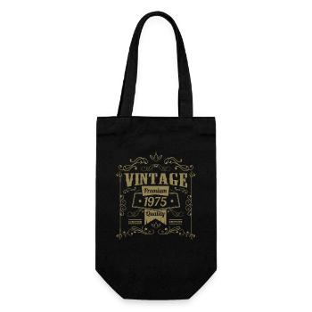 Birthday Vintage 1975 Vintage Design - Gift Bag for Bottles - black - Front