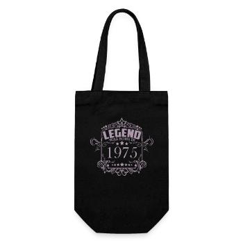 Birthday Legend 1975 Vintage Style - Gift Bag for Bottles - black - Front