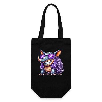 Cool Armadillo Cartoon Sunglasses Summer - Gift Bag for Bottles - black - Front