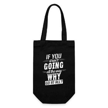 Motivation : Dire d’aller jusqu’au bout - Sac à bouteille - noir - Devant