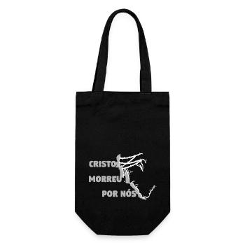 Christ est mort pour nous - Portugais - Sac à bouteille - noir - Devant