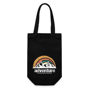 adventure - Geschenkbeutel für Flaschen - Schwarz - Vorne
