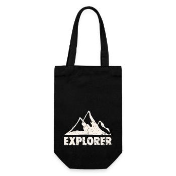 EXPLORER - Geschenkbeutel für Flaschen - Schwarz - Vorne