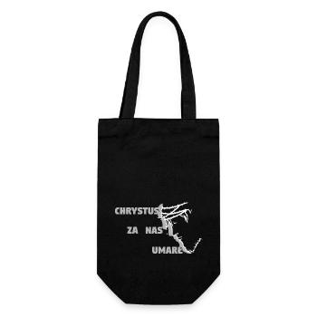 Christ est mort pour nous - Polonais - Sac à bouteille - noir - Devant