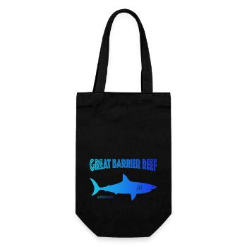 Great Barrier Reef - Geschenkbeutel für Flaschen - Schwarz - Vorne