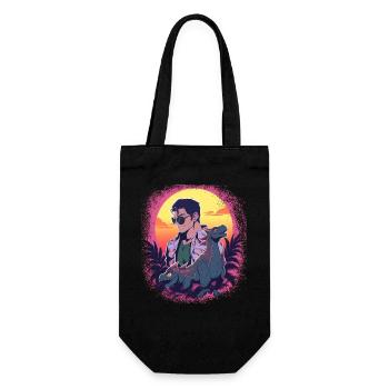 Drôle mignon dinosaure costume cadeaux costume t-shirts - Sac à bouteille - noir - Devant