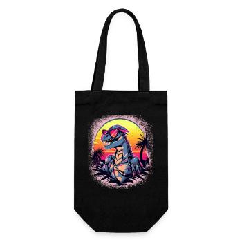 Old Fun 2004 Birthday Sayings Geek Joke Bday Trex - Gift Bag for Bottles - black - Front