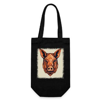 Cute Guinea Pig Animal Lovers Statement - Gift Bag for Bottles - black - Front