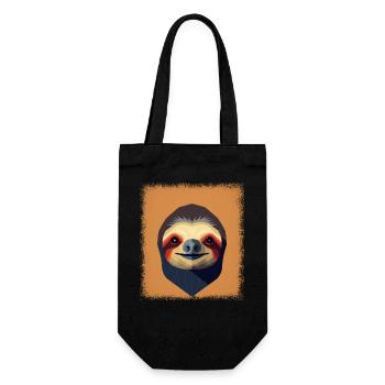 present birthday greeting running quote animal - Gift Bag for Bottles - black - Front