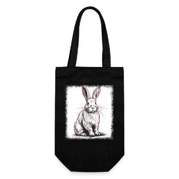 easter shirt easter for girls awesome sayings - Gift Bag for Bottles - black - Front