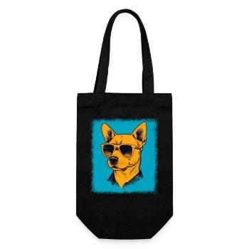 dogwalking birthday mammal quote geek jokes - Gift Bag for Bottles - black - Front