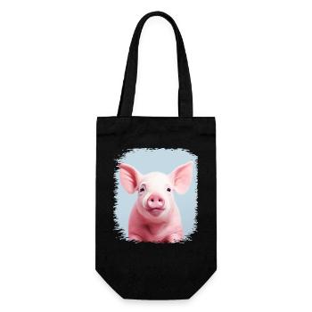 funny quote backyard griller quote humor pork - Geschenkbeutel für Flaschen - Schwarz - Vorne