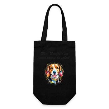 beagle rayon de soleil - Sac à bouteille - noir - Devant