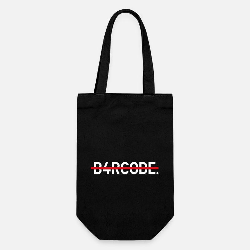 B4RCODE. Frapper - Sac à bouteille - noir