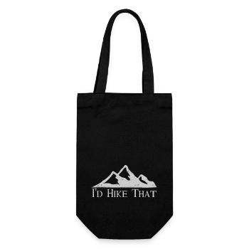 I'd Hike That - Gift Bag for Bottles - black - Front