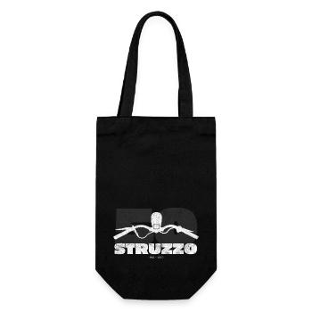 Struzzo 50er Italien Schaltroller Motorroller - Geschenkbeutel für Flaschen - Schwarz - Vorne