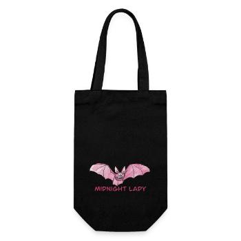 Dame de minuit / Chauve-souris / Bébé / Gothique / Nuit - Sac à bouteille - noir - Devant