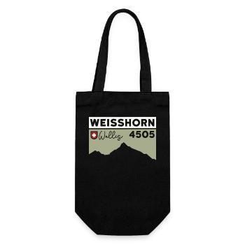 Weisshorn Valais High Tour Mountain Guide Ascent - Gift Bag for Bottles - black - Front