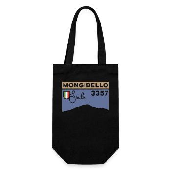 Etna Etna Mongibello volcano mountain Sicily souvenir - Gift Bag for Bottles - black - Front