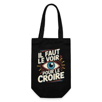 Il faut le voir pour le croire - Sac à bouteille - noir - Devant