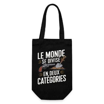 Le monde se divise en deux catégories - Sac à bouteille - noir - Devant