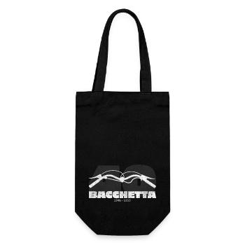 Bacchetta 40er Italien Schaltroller Motorroller - Geschenkbeutel für Flaschen - Schwarz - Vorne