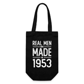 Anniversaire De vrais hommes sont nés en 1953 - Sac à bouteille - noir - Devant