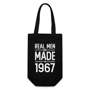 Anniversaire De vrais hommes sont nés en 1967 - Sac à bouteille - noir - Devant