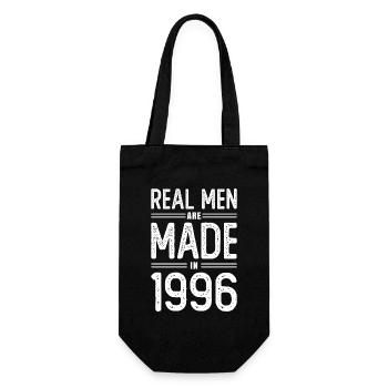 Anniversaire De vrais hommes sont nés en 1996 - Sac à bouteille - noir - Devant