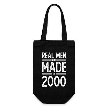 Anniversaire De vrais hommes sont nés en 2000 - Sac à bouteille - noir - Devant