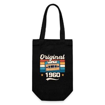 Born Gift Original 1960 Gift Idea 1960 - Sac à bouteille - noir - Devant