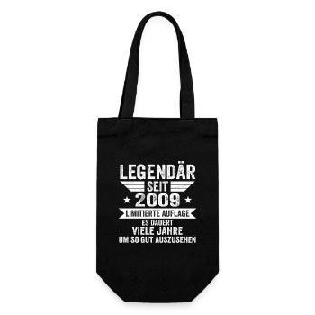 Legendär seit 2009 Limitierte Auflage 2009 - Geschenkbeutel für Flaschen - Schwarz - Vorne