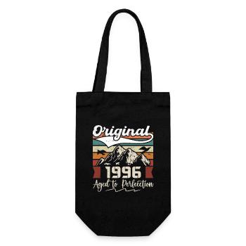 1996 - Gift born in 1996 - Gift Bag for Bottles - black - Front