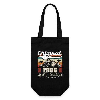 1986 - Cadeau né en 1986 - Sac à bouteille - noir - Devant